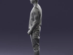 000520 Tattooed Street Man Urban Male Character 3D Model