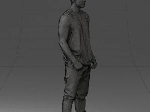 000520 Tattooed Street Man Urban Male Character 3D Model