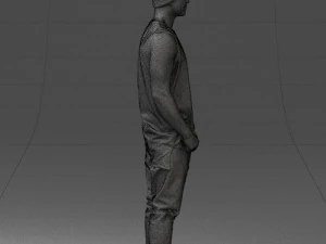 000520 Tattooed Street Man Urban Male Character 3D Model