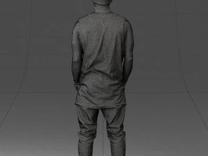 000520 Tattooed Street Man Urban Male Character 3D Model