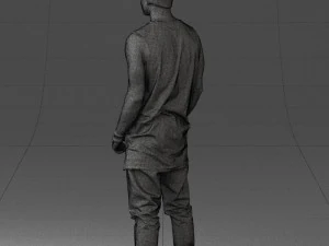 000520 Tattooed Street Man Urban Male Character 3D Model