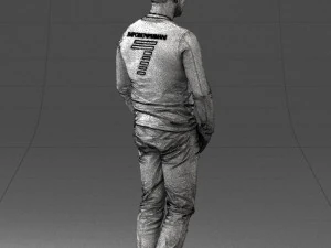 000521 Casual Man in Black Outfit Neutral Male Character 3d print ready 3D Print Model