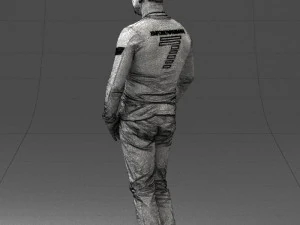 000521 Casual Man in Black Outfit Neutral Male Character 3d print ready 3D Print Model