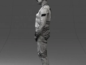 000521 Casual Man in Black Outfit Neutral Male Character 3d print ready 3D Print Model