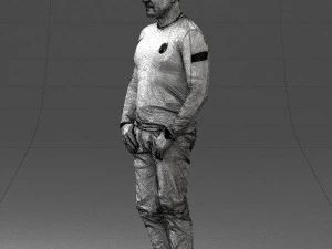 000521 Casual Man in Black Outfit Neutral Male Character 3d print ready 3D Print Model