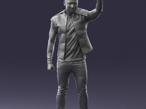 man in black clothes 0188 3D Model