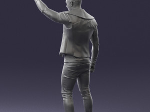 man in black clothes 0188 3D Model