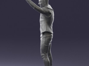 man in black clothes 0188 3D Model