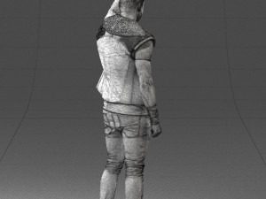 man in black clothes 0188 3D Model