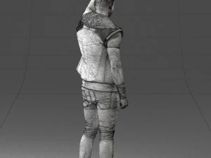 000524 Dynamic Man Pointing Up Casual Male Character 3D Model