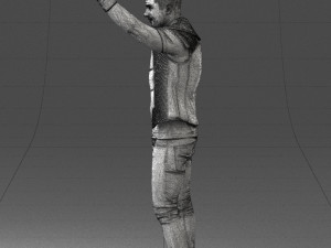 man in black clothes 0188 3D Model