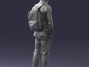 man in white shirt 0189 3d print ready Modèles 3D en vedette