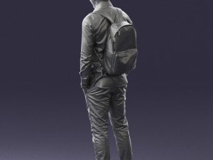 man in white shirt 0189 3d print ready Modèles 3D en vedette