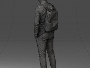 man in white shirt 0189 3d print ready Modèles 3D en vedette