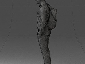 man in white shirt 0189 3d print ready Modèles 3D en vedette