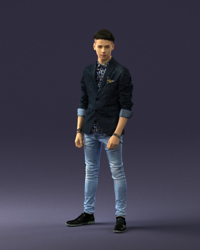 man in pose 0191 3D Model .c4d .max .obj .3ds .fbx .stl .blend 