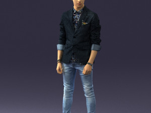 man in pose 0191 3D Model