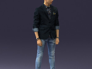 man in pose 0191 3D Model