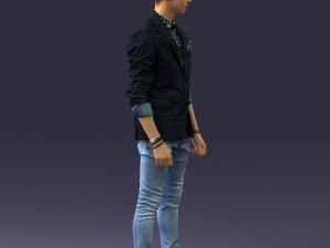 man in pose 0191 3D Model