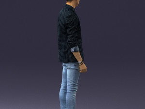 man in pose 0191 3D Model
