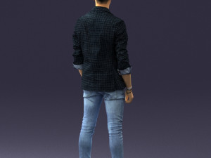 man in pose 0191 3D Model