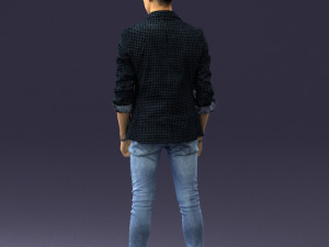 man in pose 0191 3D Model