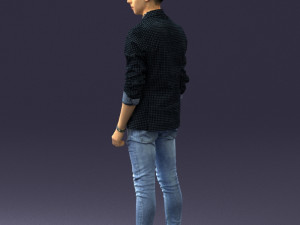 man in pose 0191 3D Model