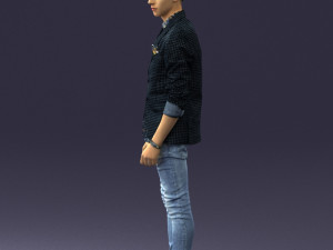 man in pose 0191 3D Model