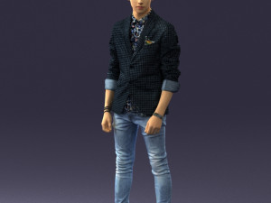 man in pose 0191 3D Model