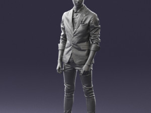 man in pose 0191 3D Model