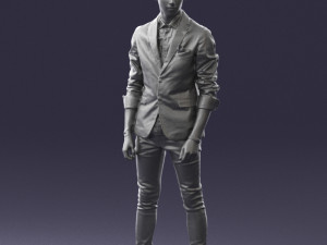 man in pose 0191 3D Model