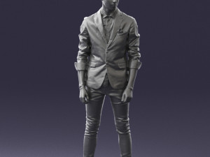 man in pose 0191 3D Model