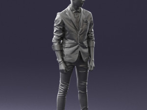 man in pose 0191 3D Model