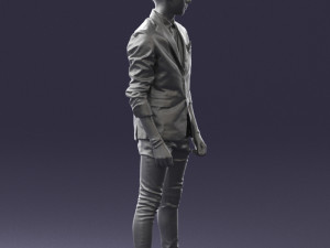 man in pose 0191 3D Model