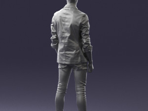 man in pose 0191 3D Model