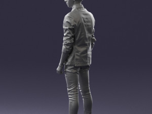 man in pose 0191 3D Model