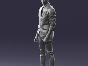 man in pose 0191 3D Model