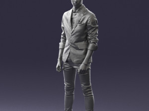 man in pose 0191 3D Model