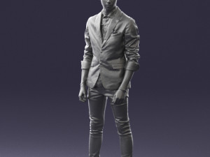 man in pose 0191 3D Model