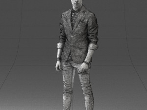 man in pose 0191 3D Model
