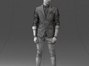 man in pose 0191 3D Model