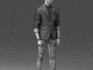 man in pose 0191 3D Model