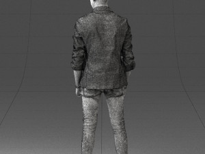 man in pose 0191 3D Model
