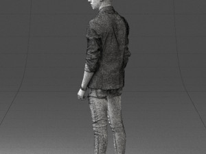 man in pose 0191 3D Model