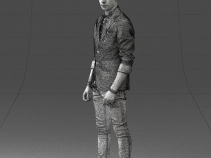 man in pose 0191 3D Model