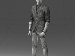 man in pose 0191 3D Model
