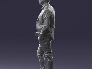 000530 Smart Casual Man in Blazer Modern Male Character 3d print ready 3D Print Model