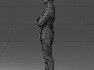 man in black clothes 0195 3D Модель