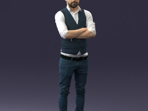 man in pose 0198 3D Model