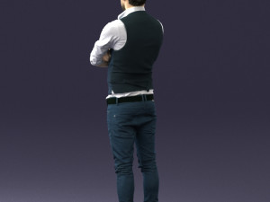 man in pose 0198 3D Model